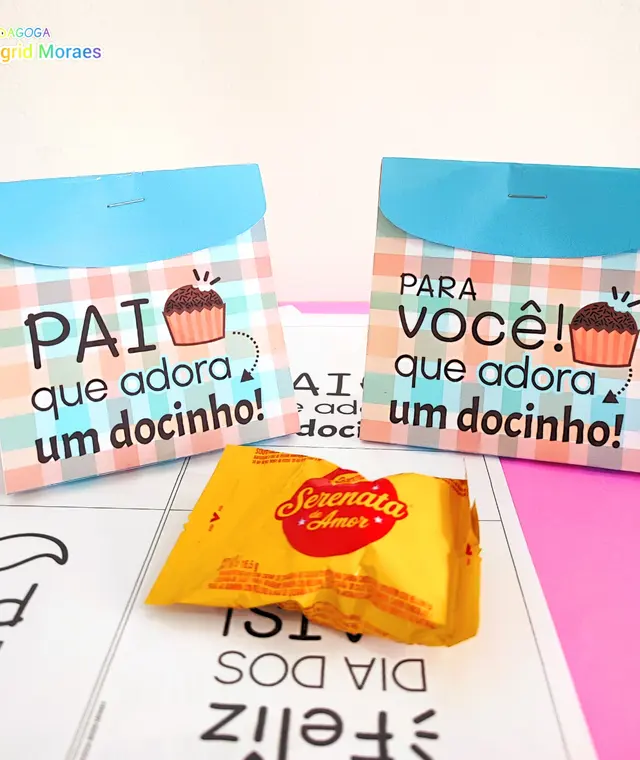Porta Doce Dia dos Pais e Dia de Quem Cuida de Mim