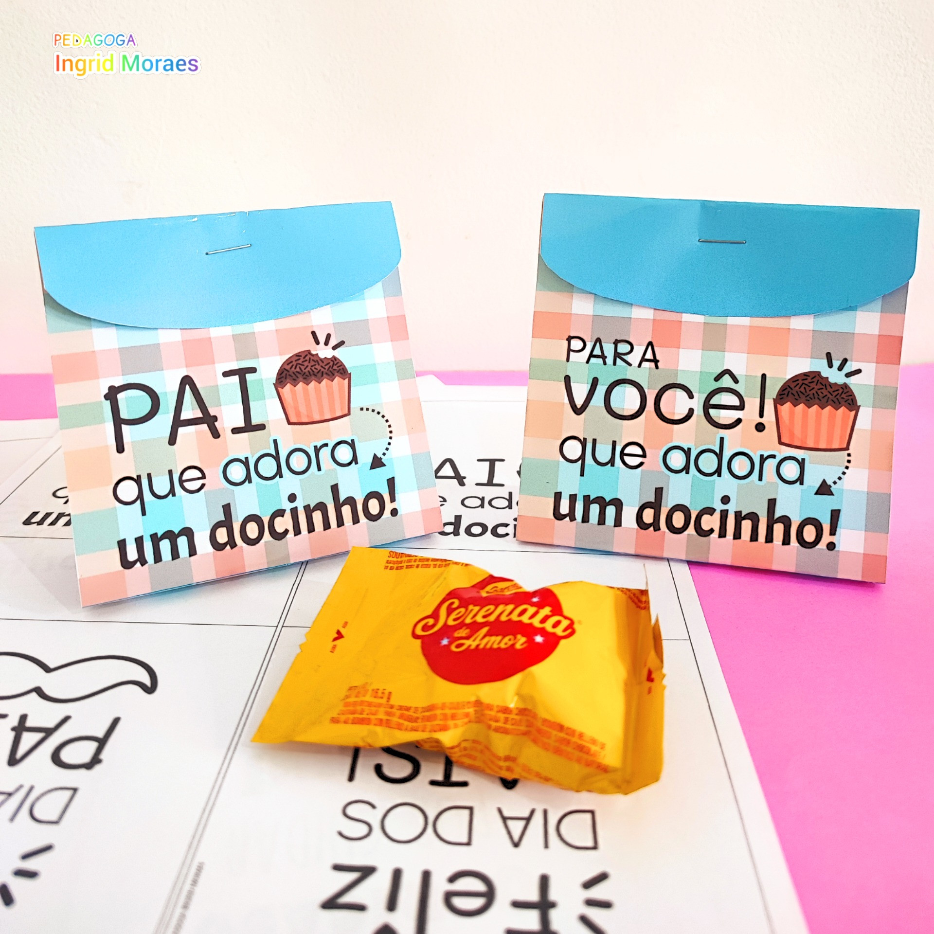 Porta Doce Dia dos Pais e Dia de Quem Cuida de Mim