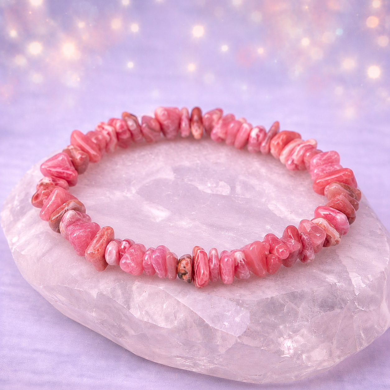 Rosenzauber - Rhodochrosit Splitterarmband