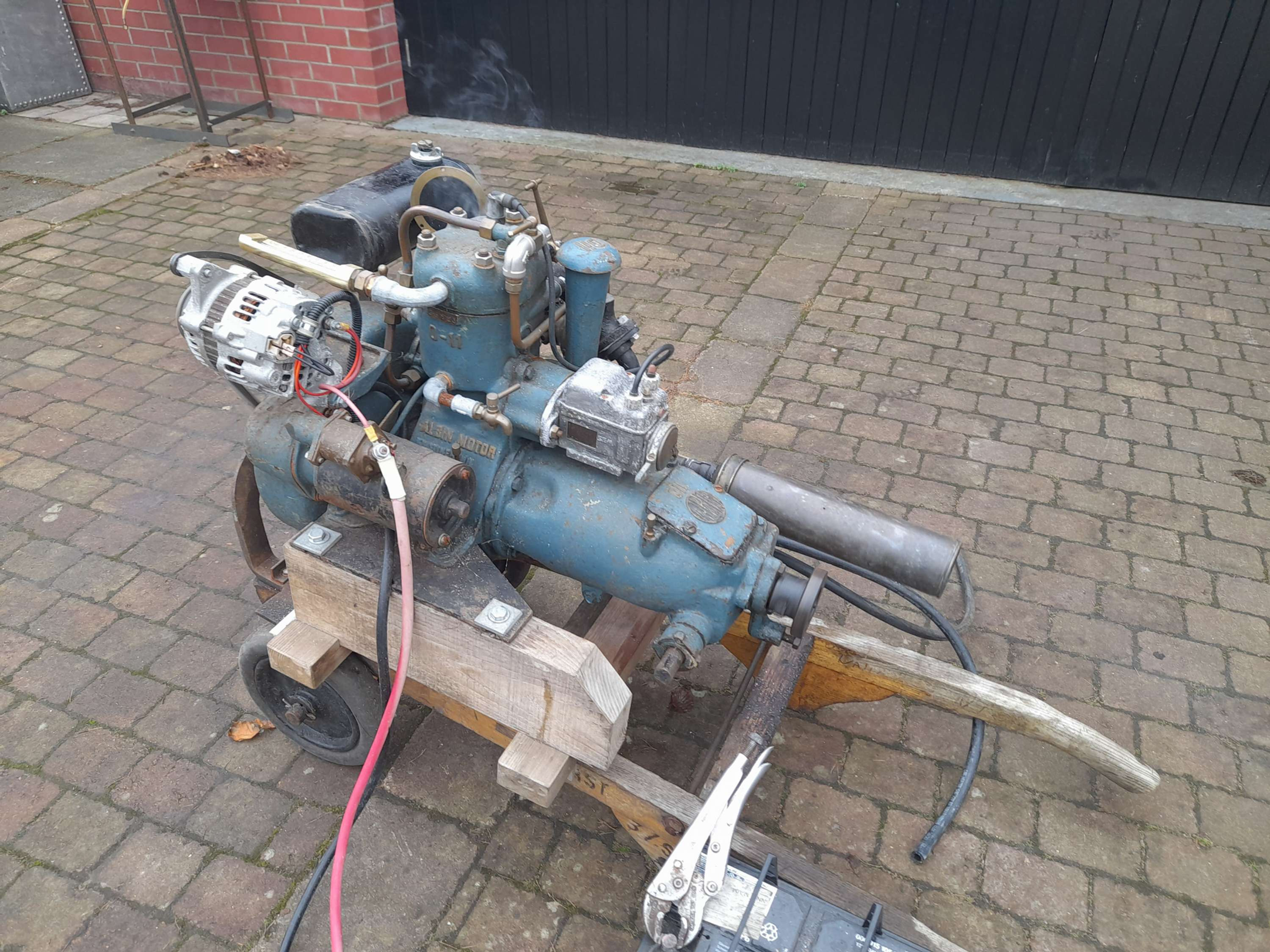 Albin single cylinder 4 stroke marine engine