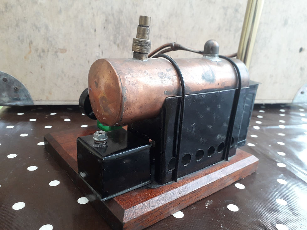 Thumbnail: Scratchbuilt live steam horizontal stationary engine