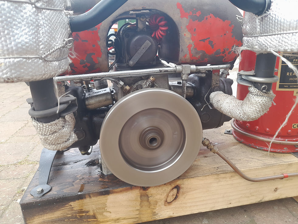 Thumbnail: Coventry Victor flat twin watercooled petrol stationary engine
