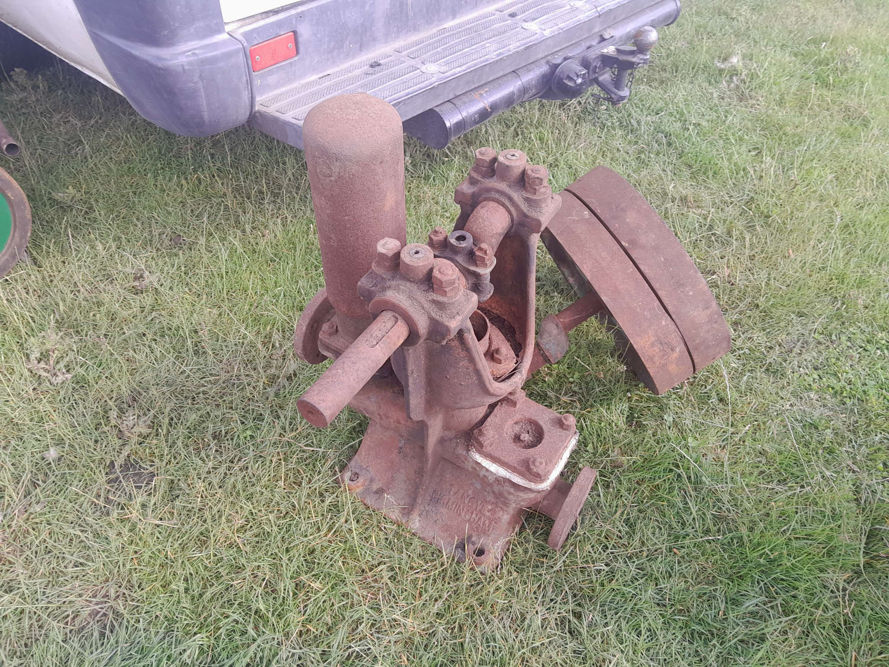 Tangye vertical open crank belt driven water pump project