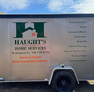 Trailer Lettering Haught