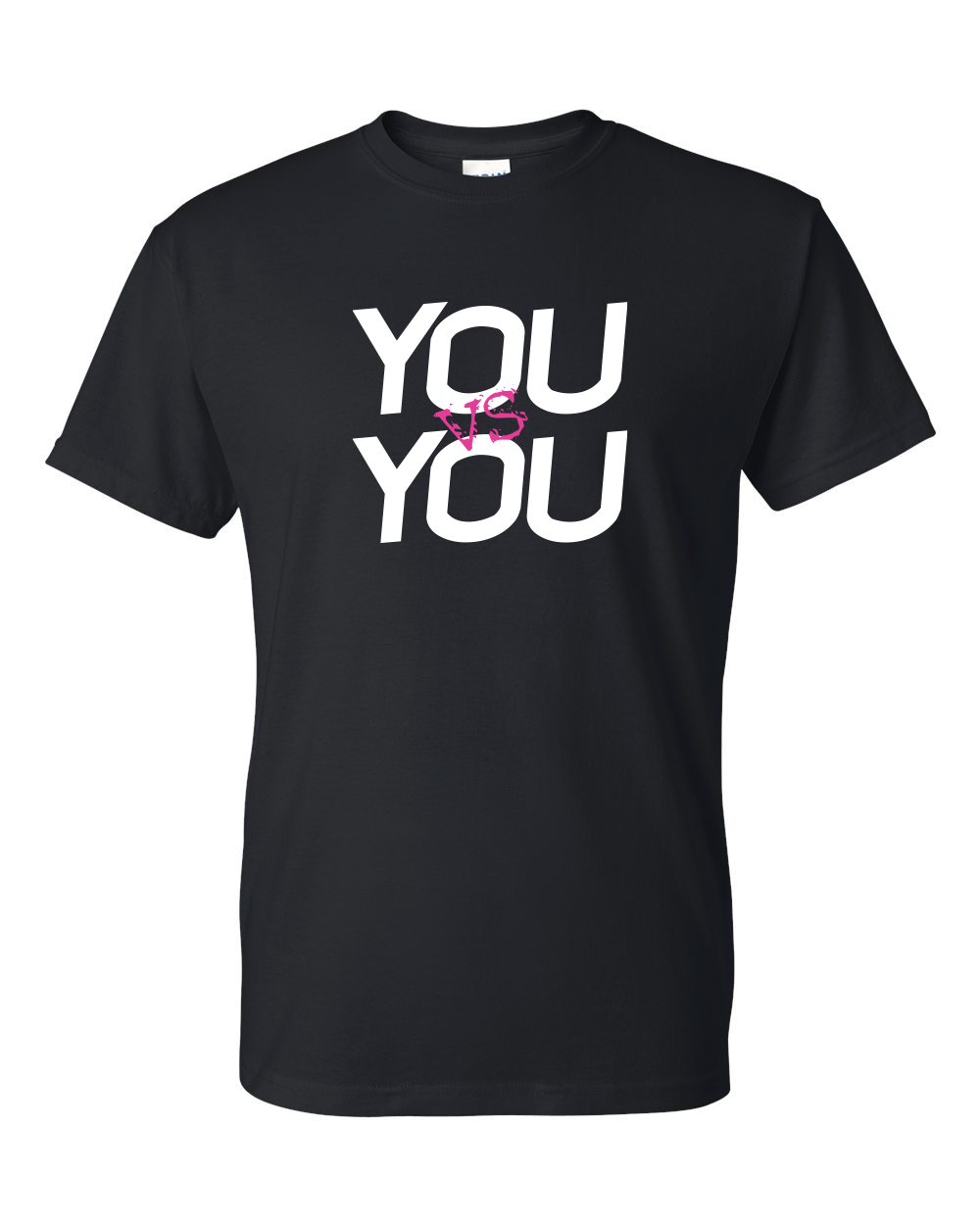 you vs. you black t-shirt