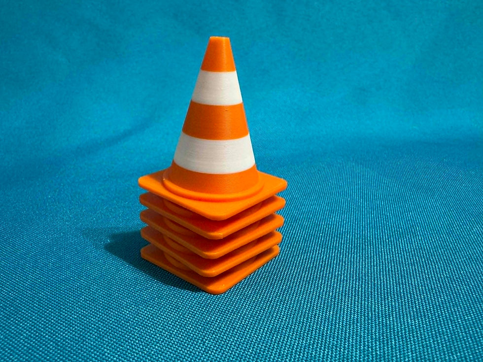 Thumbnail: 3D Printed Mini Construction Cones