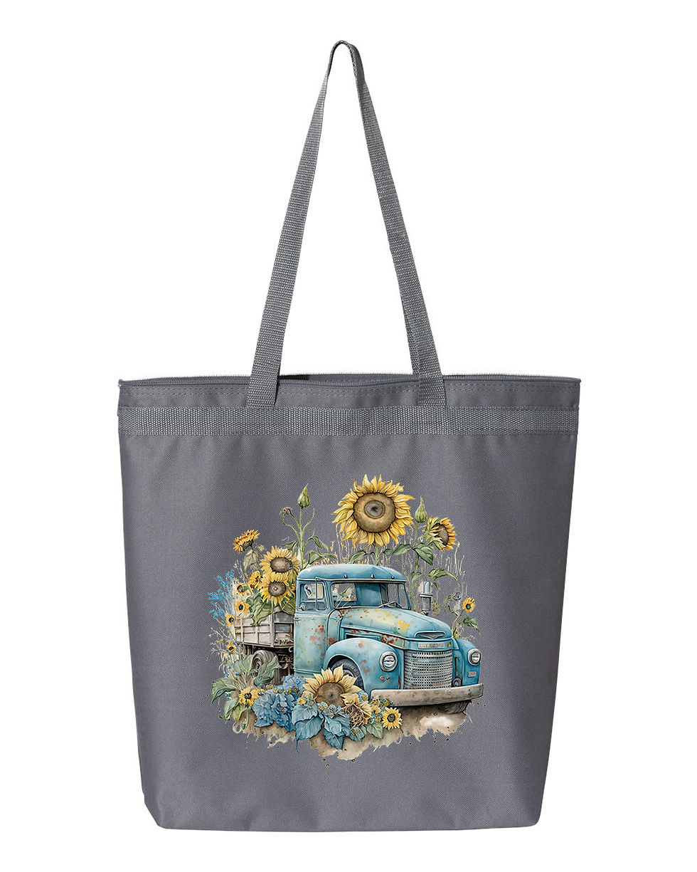 Thumbnail: Sunflower Truck Tote Bag