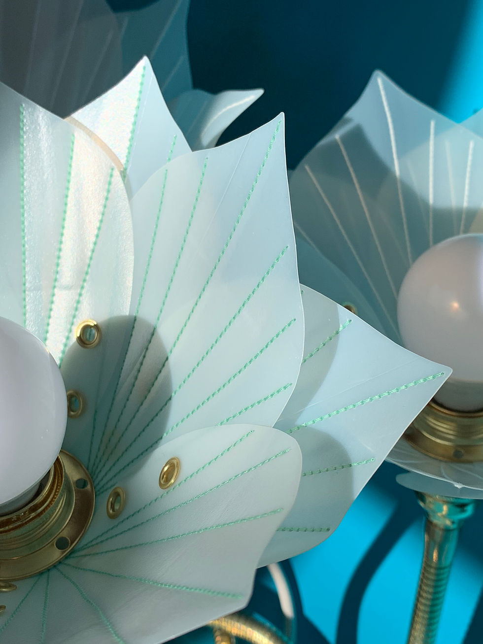 Thumbnail: Light Teal Stitch Lamp