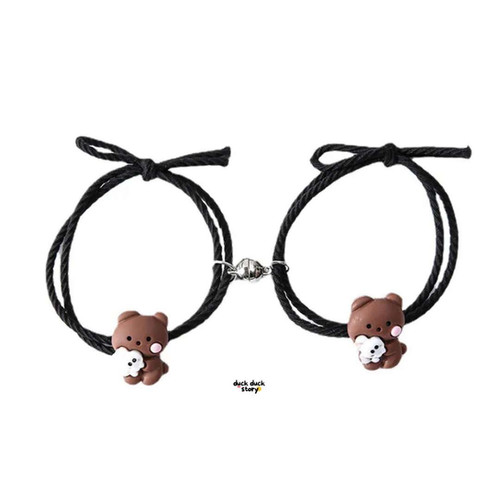 Couples Bracelet Bunny n Teddy (Set of 2) | Duck Duck Story
