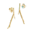 Thumbnail: Gold twig earrings