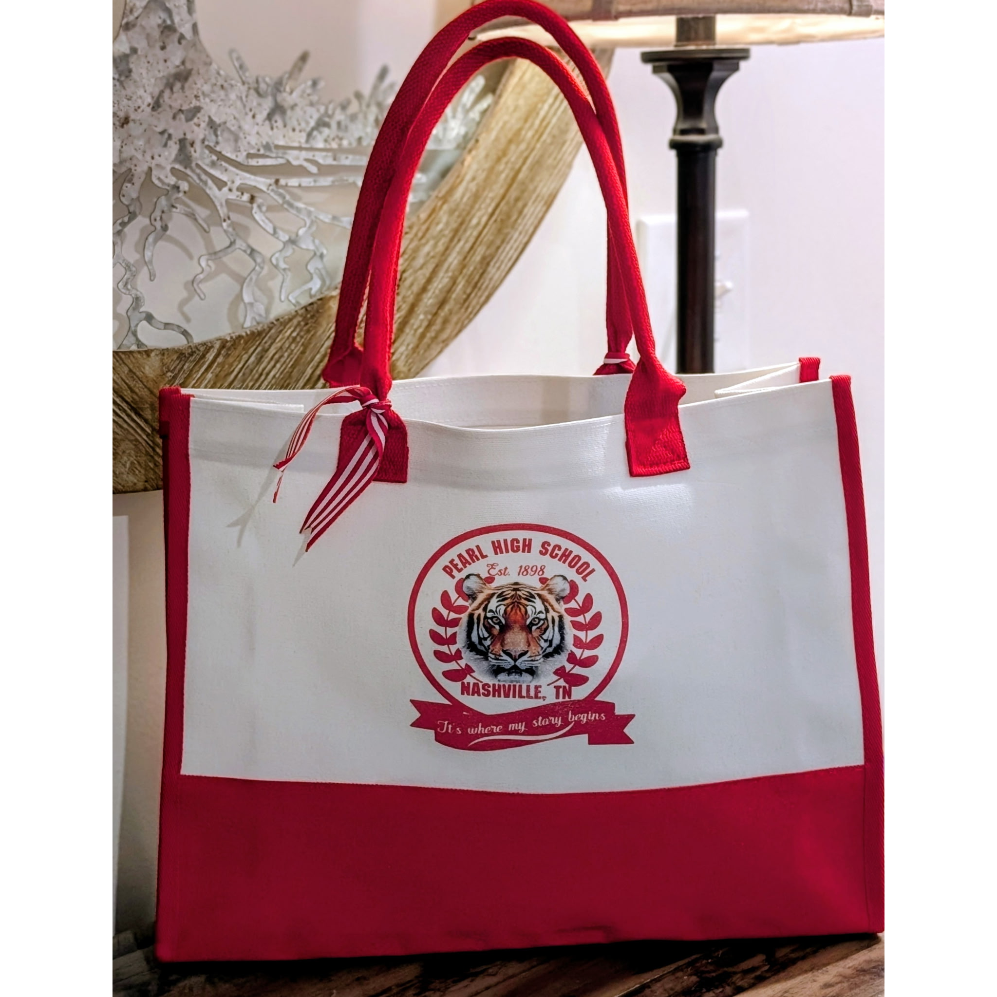Pearl High 'My Story' Tote Bag