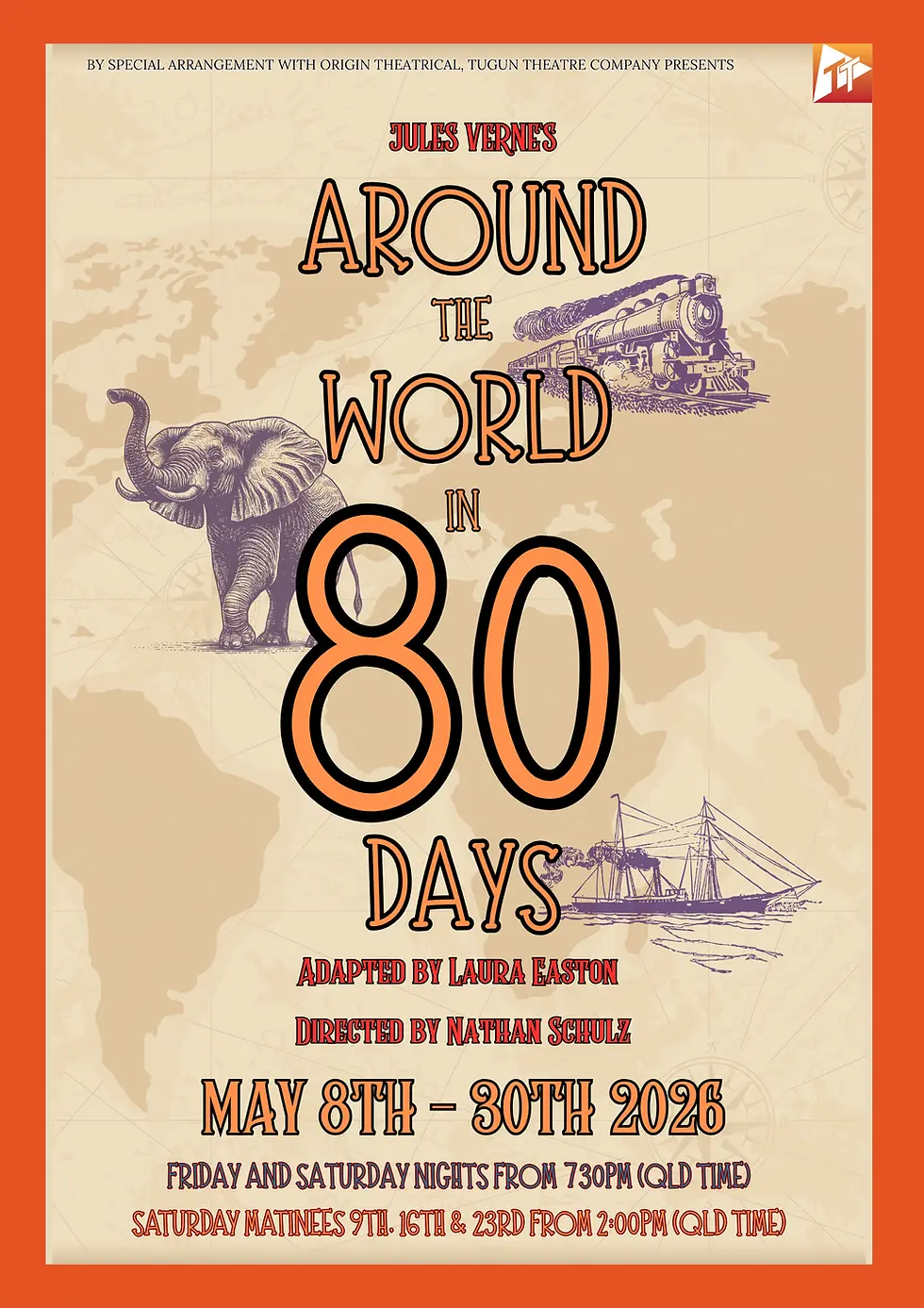 AUDITION NOTICE: Around the World in 80 Days - Tugun Theatre Company