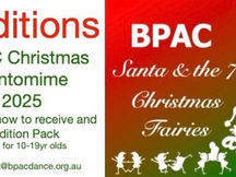 JUNIOR AUDITION NOTICE: Santa & the 7 Christmas Fairies - Brisbane Performing Arts Challenge (BPAC)