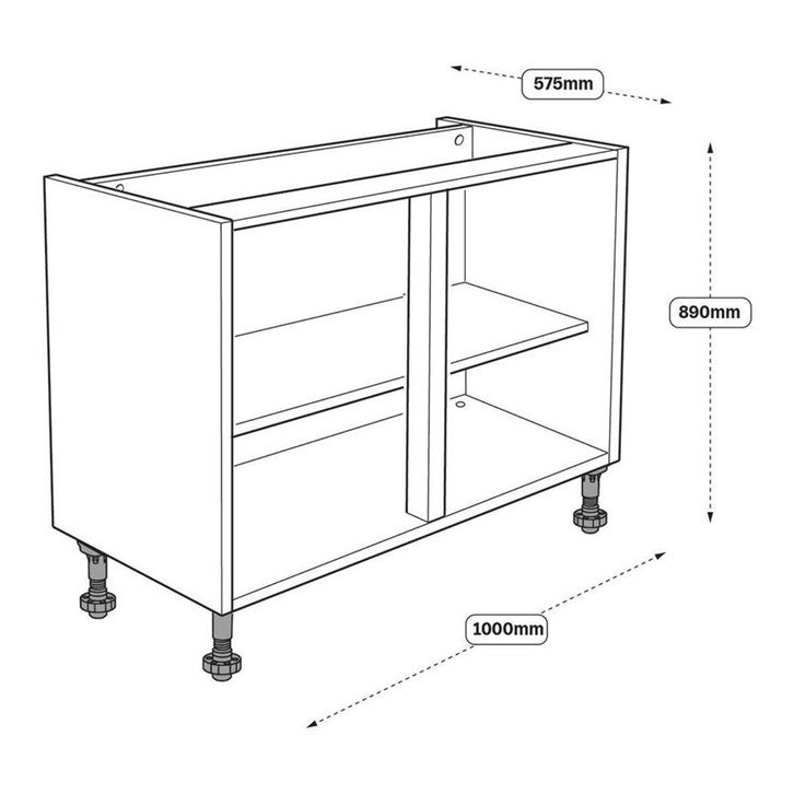 Thumbnail: Drawer Gloss Handleless Kitchen Units (Doors Included)