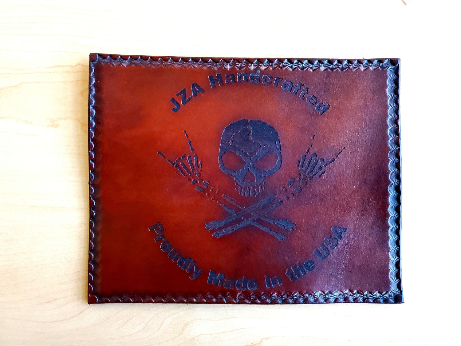 Leather presentation mats