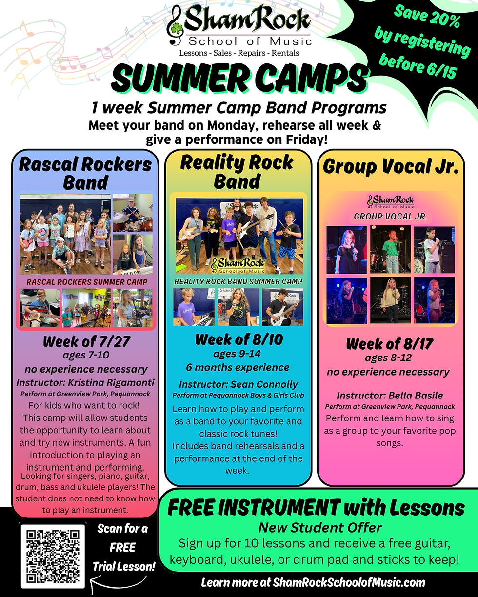 Rock Bands Program Rock Band & Group Music Programs Riverdale, NJ - Group Vocal Ensemble ...