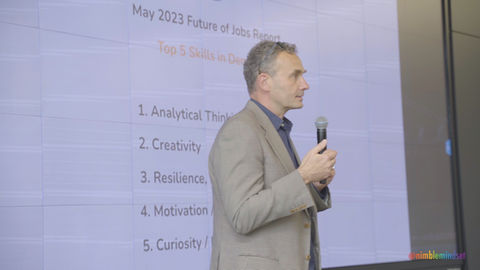 Ron Bodkin During His Fireside with NIMBLE Mindset Founder, Mariette Wharton