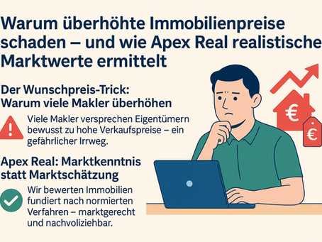 Warum überhöhte Immobilienpreise schaden – und wie Apex Real realistische Marktwerte ermittelt