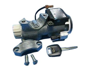 ignition lock cylinder with a transponder key igniton inductive coil and two torx bolts fo