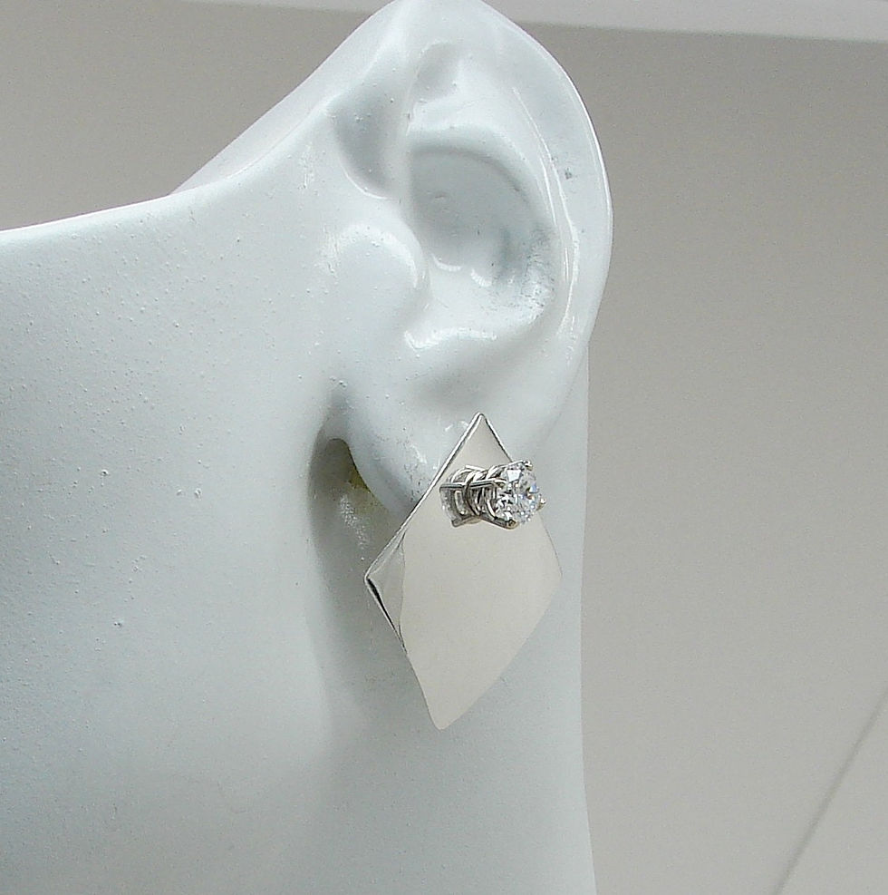 Thumbnail: Earring Jackets for Studs, Silver Jackets for Diamonds, Diamond Jackets, Post Ea