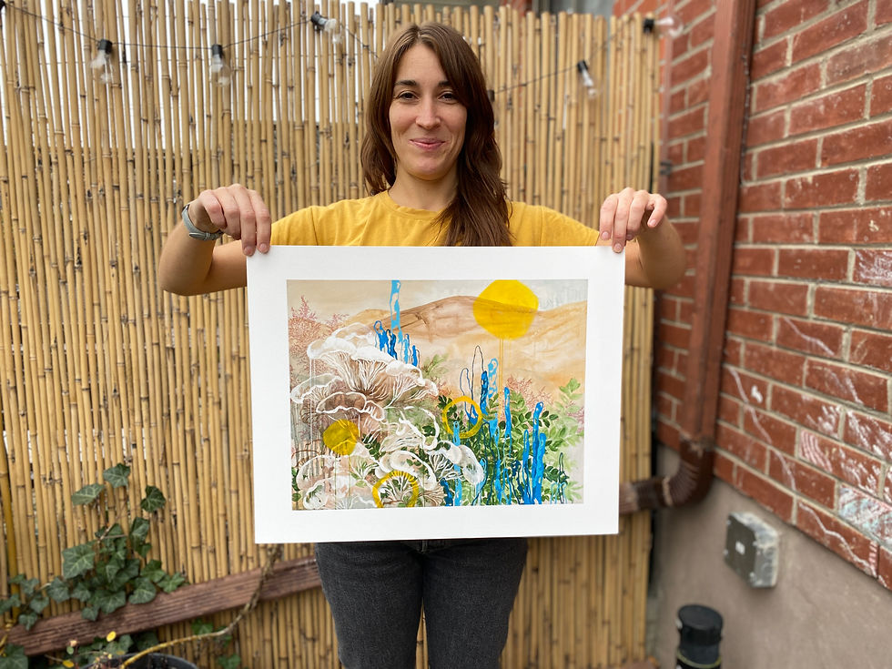 Thumbnail: Ferns and Cacti - Art Print