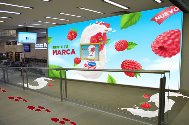 Publicidad en Central de autobuses ETN Querétaro