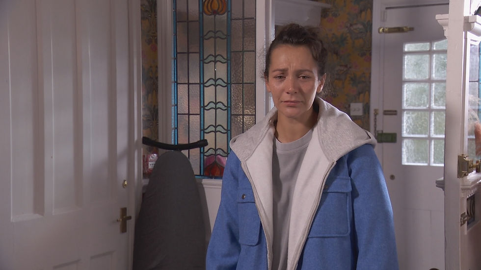 Cleo struggles with her new son as she returns home in Hollyoaks