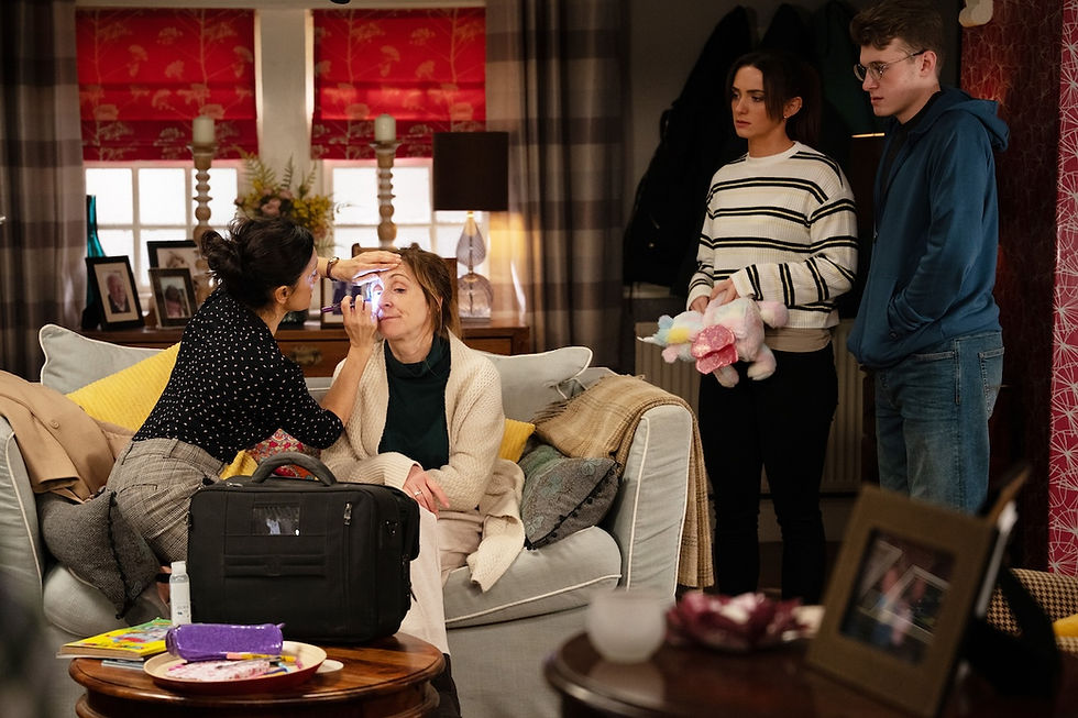 Laurel's fall continues to impact her life in Emmerdale