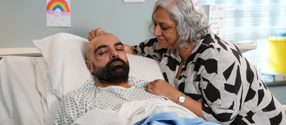 Misbah begs Zain for forgiveness as he regains consciousness in Hollyoaks