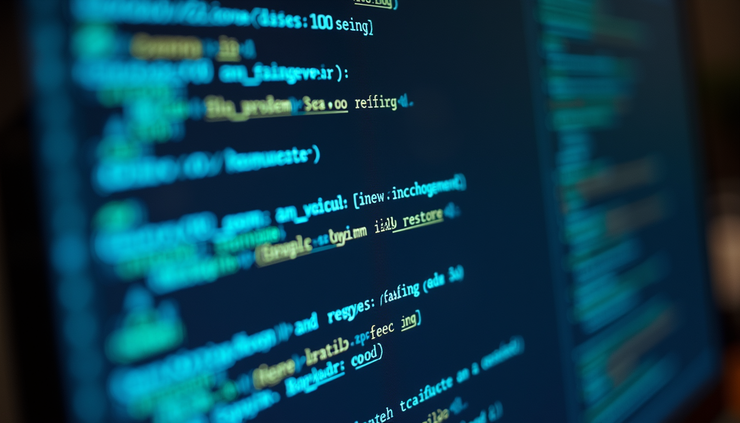 Eye-level view of a computer screen showing AI-generated search results
