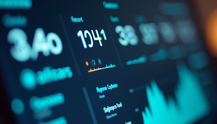 Eye-level view of a digital dashboard showing multiple ad creative variations