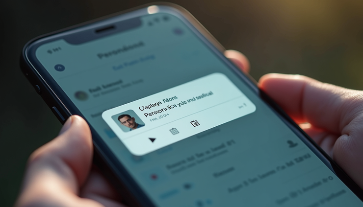 Close-up of a mobile phone screen showing personalized push notifications
