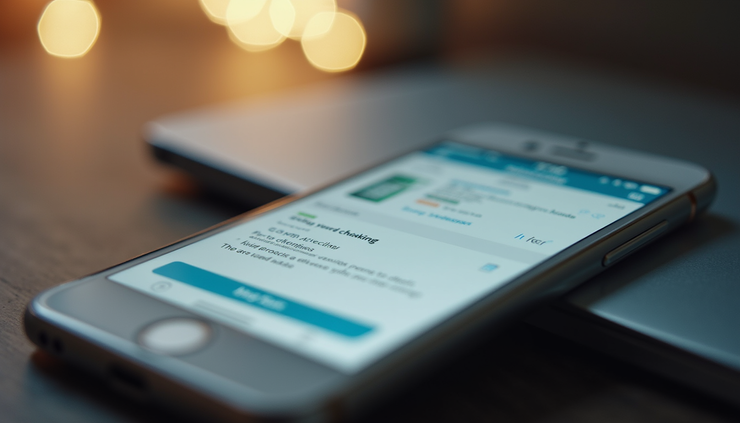 Close-up of a smartphone screen displaying personalized product recommendations