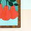 Thumbnail: Three red pears with green leaves on a light blue framed arch.