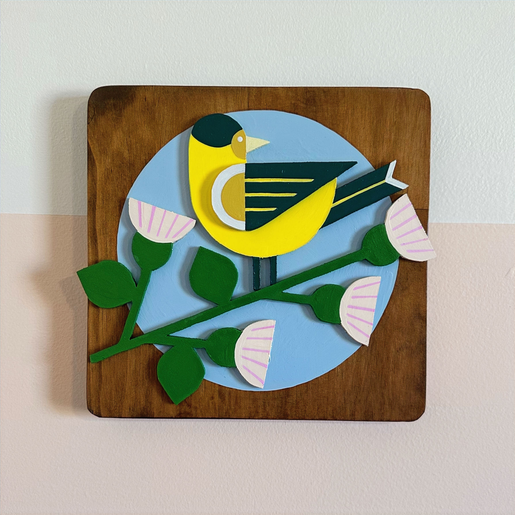 Goldfinch on Pink Thistle