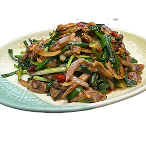 Fried Clams with Leeks 韭菜炒蜆肉