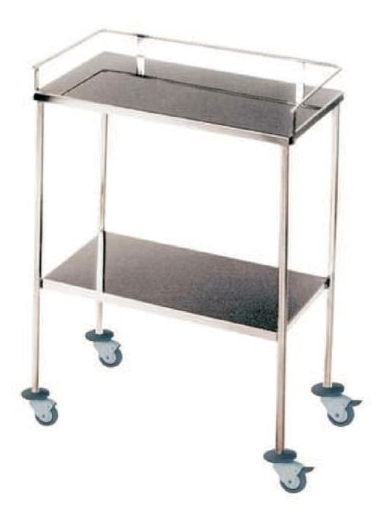 AP-20100 MESA AUXILIAR 2 PLANOS CON BARANDILLA