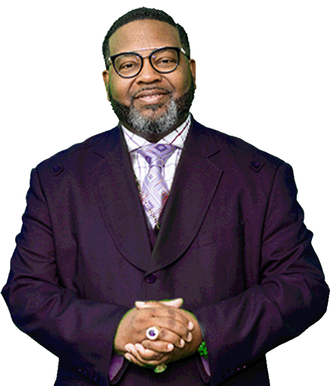Bshop Williams in Plum Suit.gif
