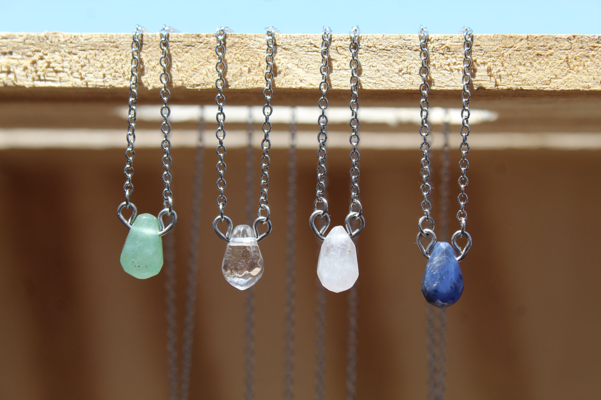 Tour de cou fin Gouttes Facettée