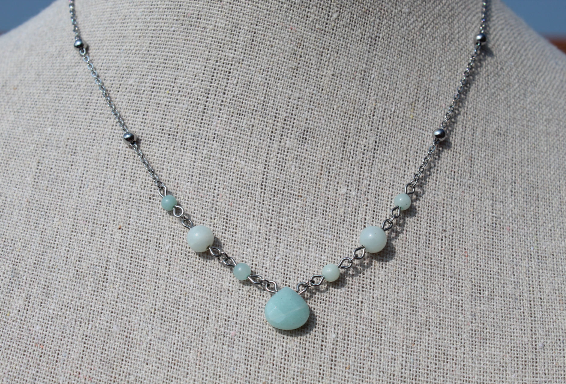 Tour de cou Amazonite (pièce unique)