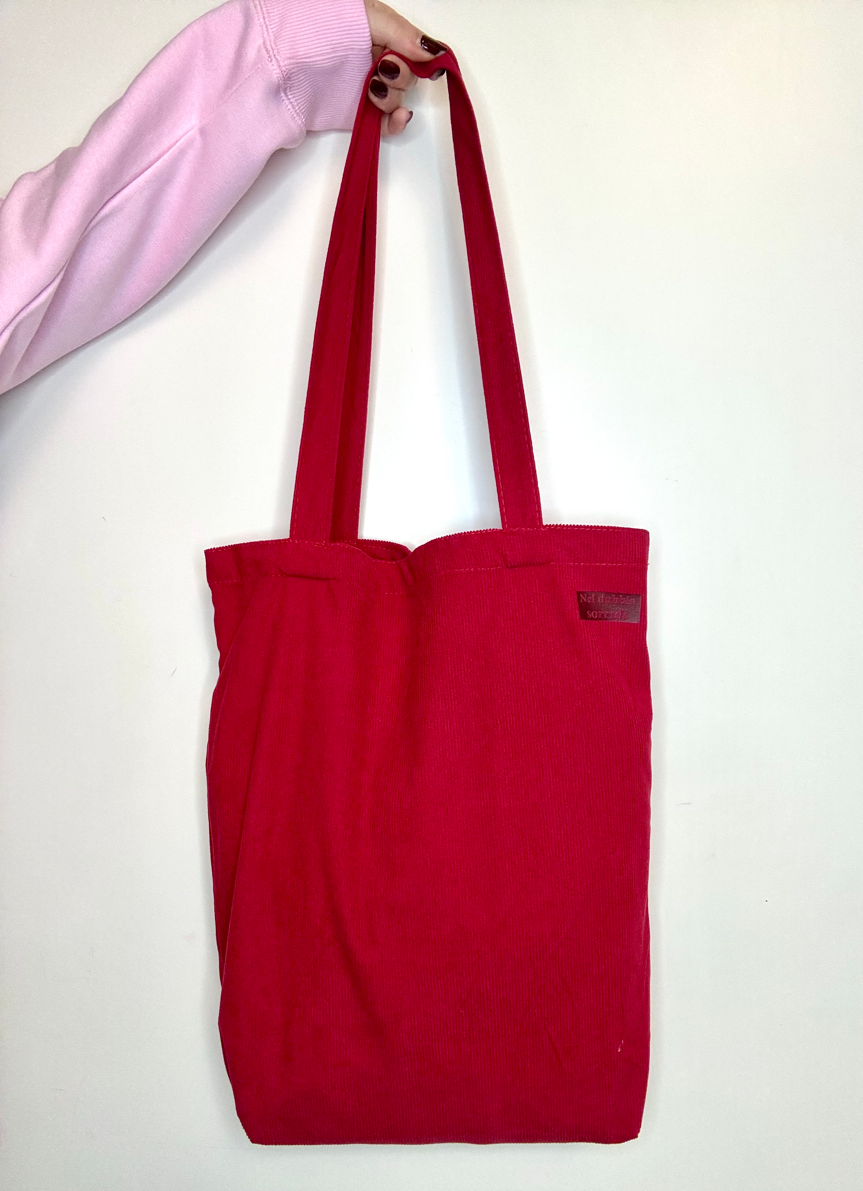 Shopper velluto a coste