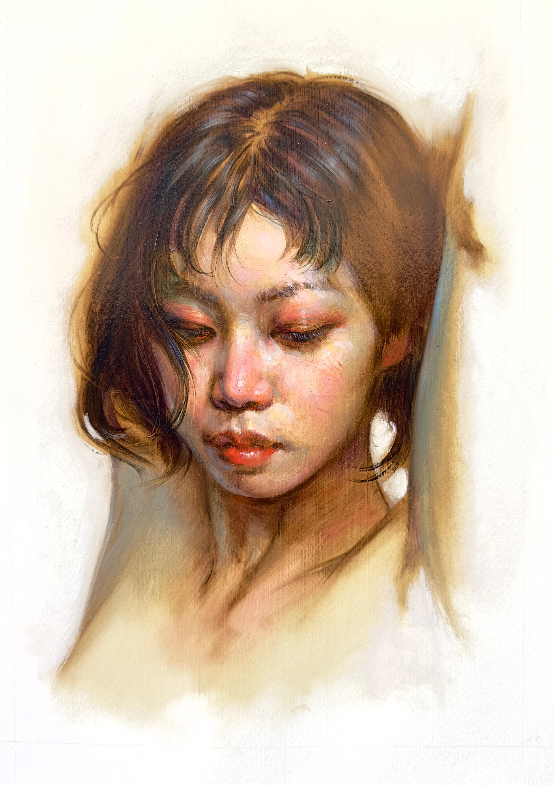 dessin＋　No.18　36.5×29.8cm 紙に油彩