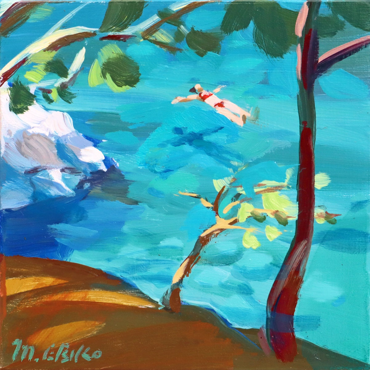 カランクに浮かぶ　20×20cm