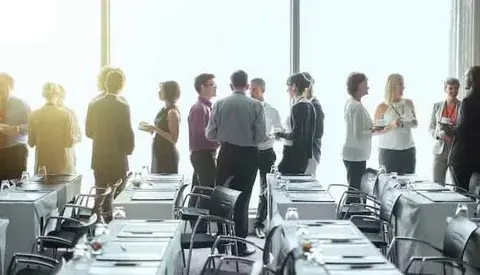 Managing guest flow at large events with organized entry, movement, and crowd control systems