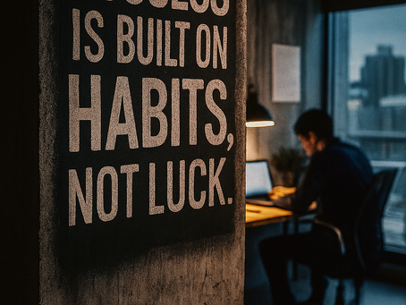 Success Is Built on Habits, Not Luck: Why Daily Discipline Beats Chance Every Time