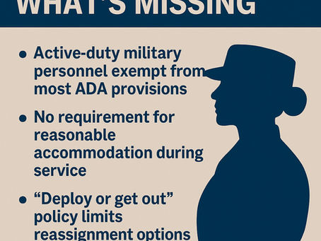 ADA Reform in Uniformed Services: What’s Missing