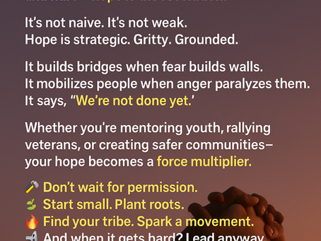 Building Hope-Based Movements for a Divided World