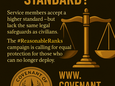Military Justice or Legal Double Standard? A Legal Perspective on the #ReasonableRanks Debate