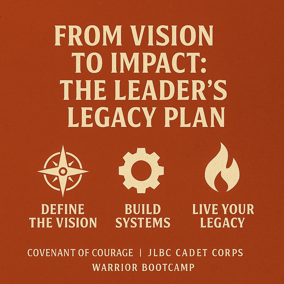 ⚔️ From Vision to Impact: The Leader’s Legacy Plan