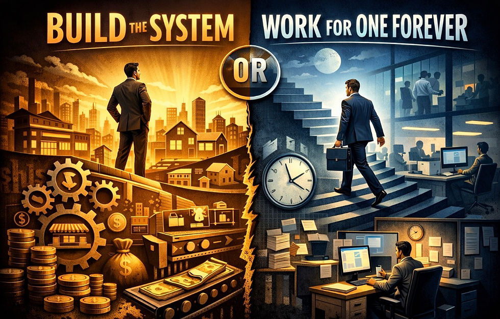 Build the System or Work for One Forever